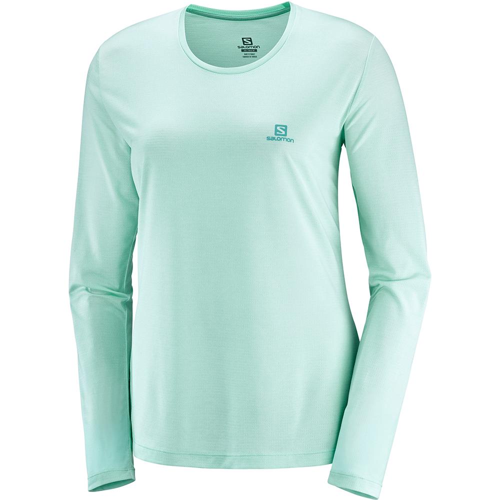 SALOMON AGILE LS W Philippines - Women's Midlayers - Multicolor | 981035-ZXB